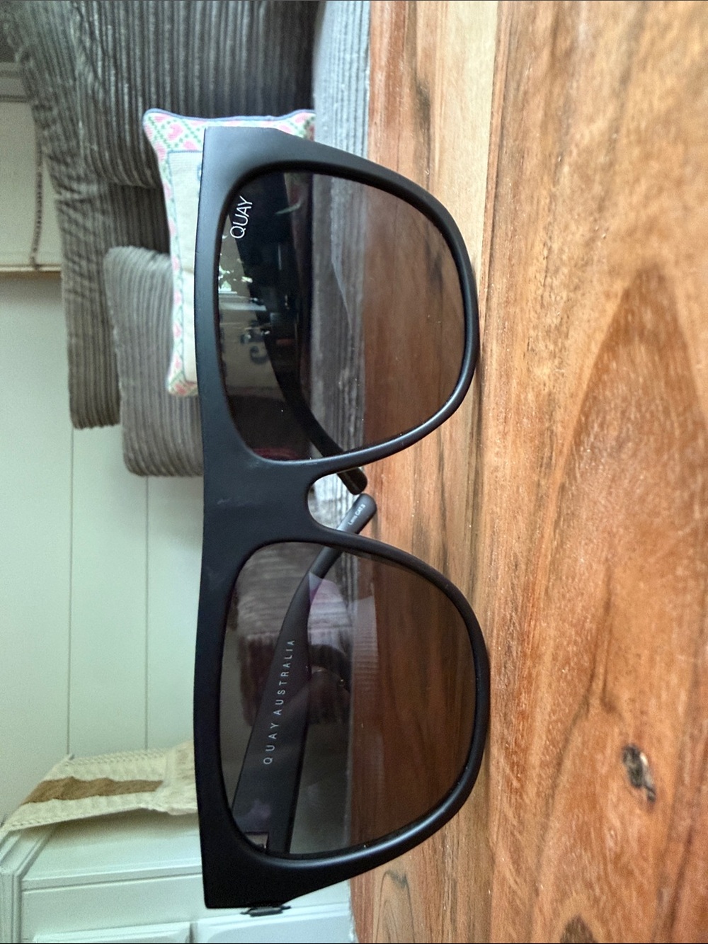 Quay Australia Black Sunglasses with Dark Lenses